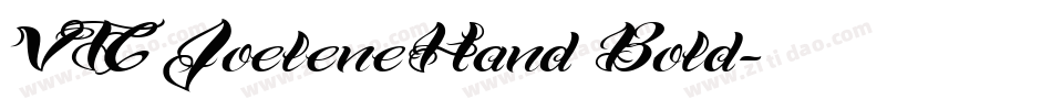VTC JoeleneHand Bold字体转换